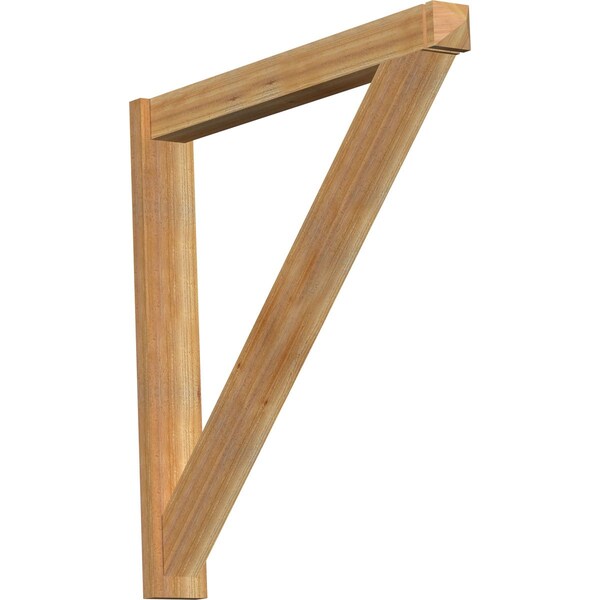 Ekena Millwork Traditional Arts & Crafts Rough Sawn Outlooker, Western Red Cedar, 6"W x 48"D x 48"H OUT06X48X48TRA03RWR - main